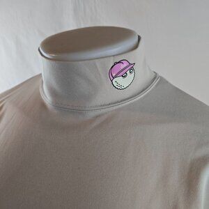 Wind And Sea x Malbon Golf Mens XL Tan Long Sleeve Performance Shirt Mock Neck